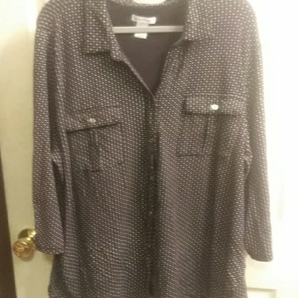 Black with White Checkered Design- Gently Wor
